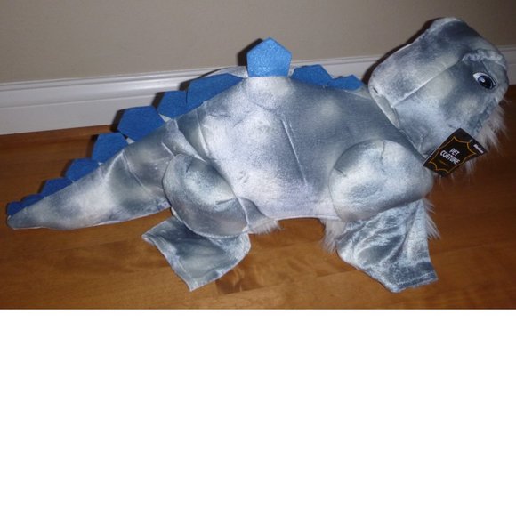 DOG COSTUME Dinosaur STEGASAURUS Halloween Dress Up Size  Large 24"-28" NWT - Picture 2 of 3